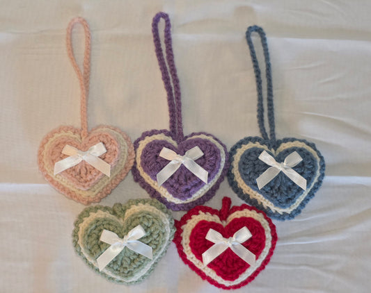 heart bag charms